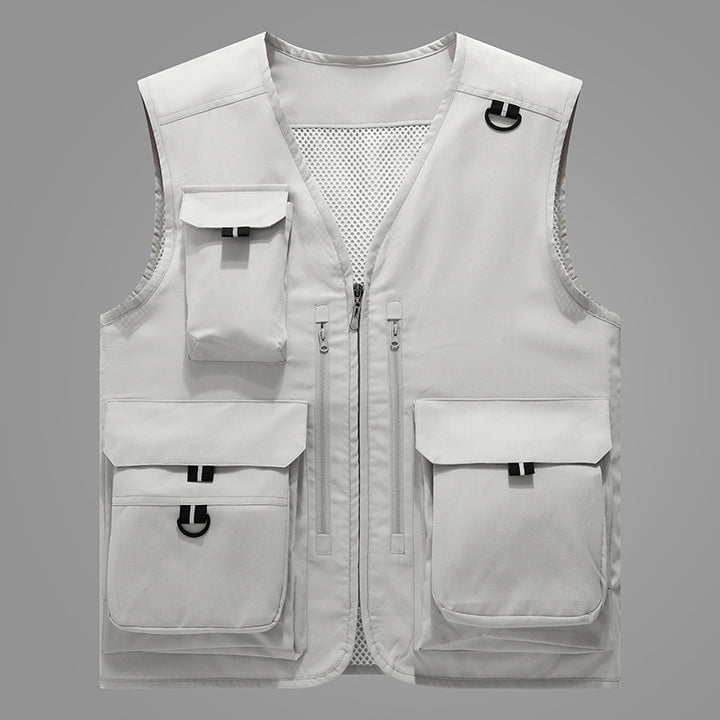 Men's multifunctional outdoor vest with numerous pockets Mune Fashion