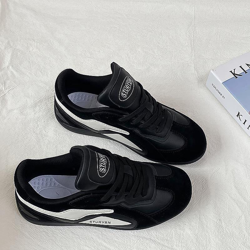 Ladies Retro-Inspired Sneakers with Breathable Upper Material Mune Fashion