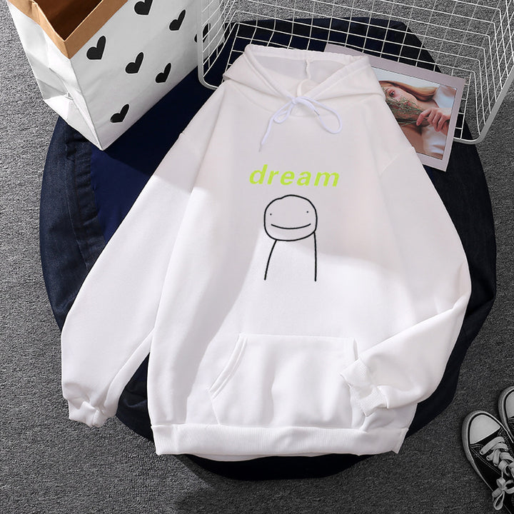 Unisex Oversized hoodie with minimalist smiley print, soft fleece lining, and practical kangaroo pocket Mune Fashion