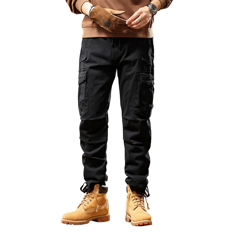 Men's Tactical Cargo Pants with Ankle Cuffs and Multiple Pockets Mune Fashion