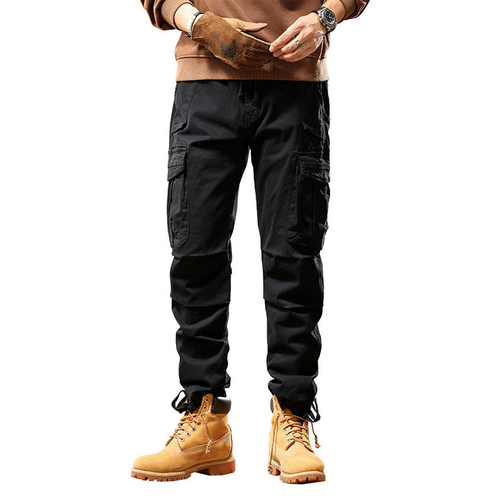 Men's Tactical Cargo Pants with Ankle Cuffs and Multiple Pockets Mune Fashion