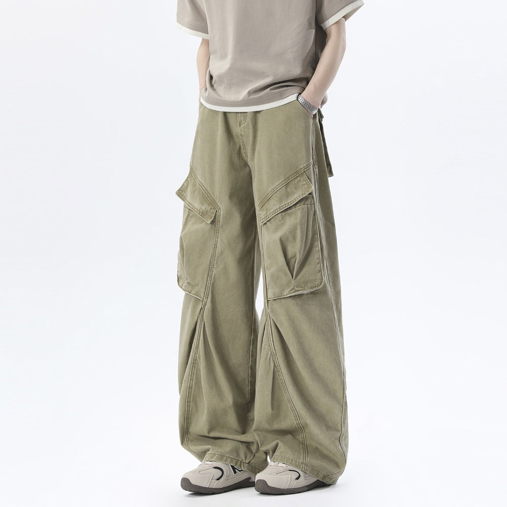 Men's Baggy Cargo Pants in Oversized Cut with Large Flap Pockets Mune Fashion