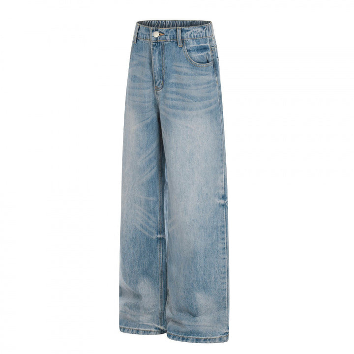 Women's Loose High-Waist Jeans made of lightweight Stonewashed Denim Mune Fashion