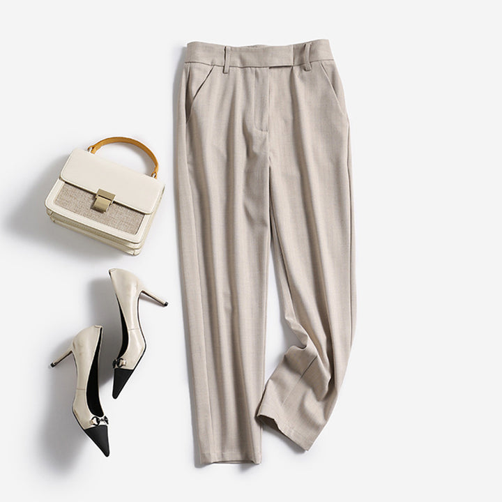 Women Elegant and Comfortable High-Waisted Suit Pants Drune