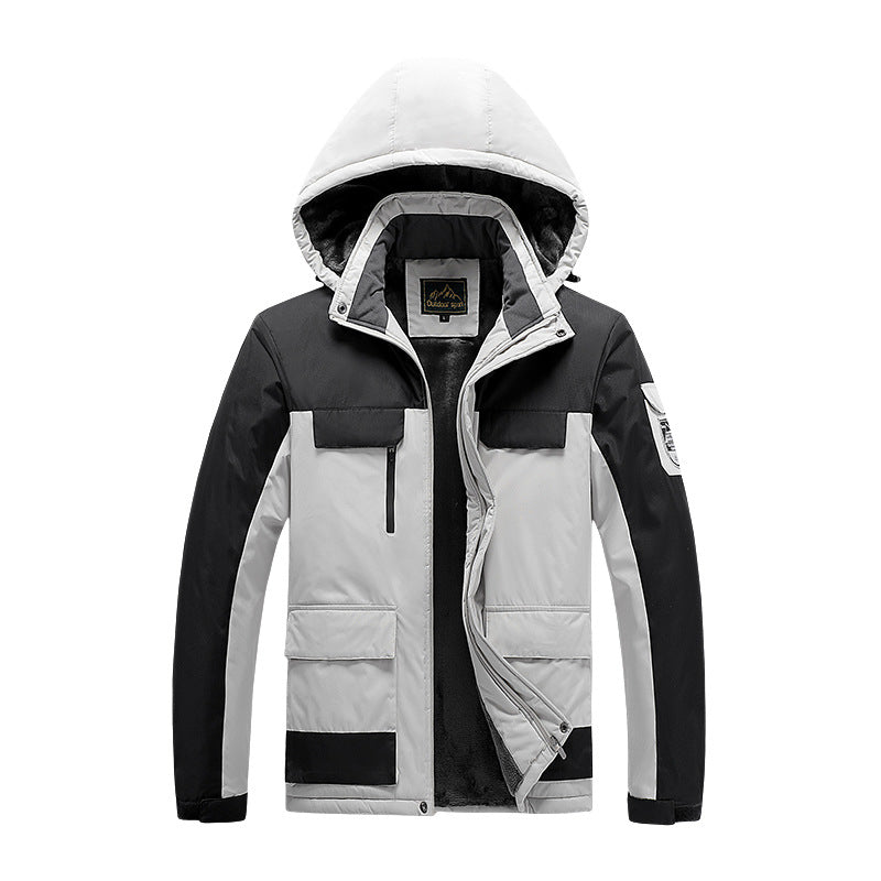 Men's nano technical winter expedition jacket with concealed two-way zipper, water-repellent membrane, and multifunctional pockets Mune Fashion