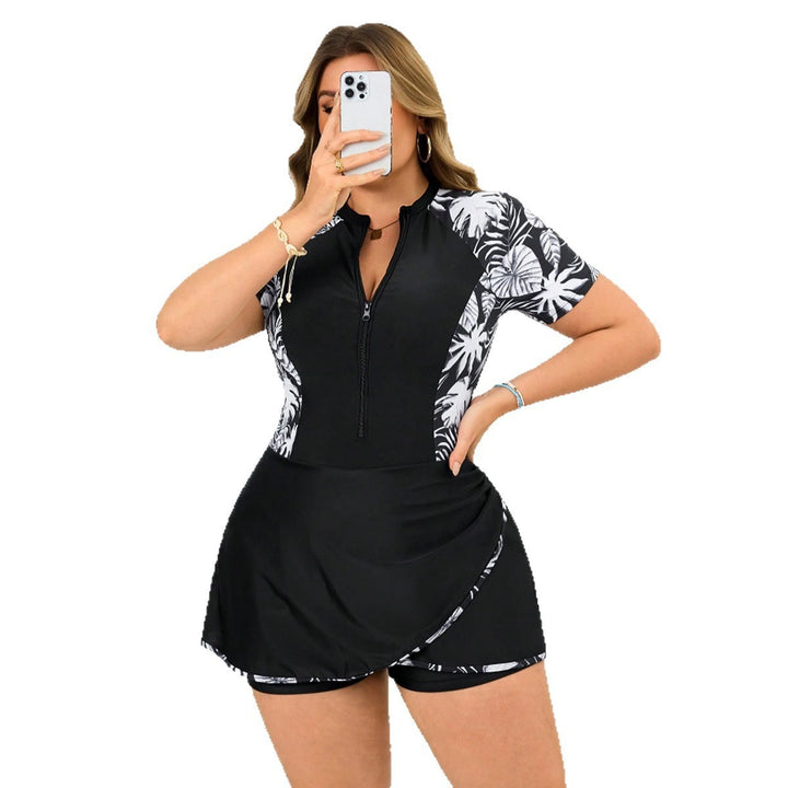 Ladies' fashionable swimsuit with short skirt Mune Fashion