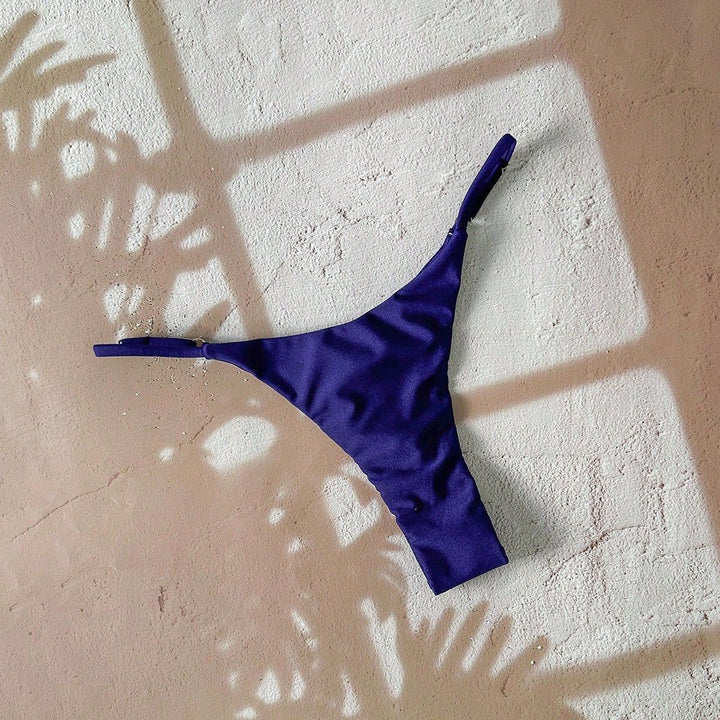 Women’s bikini bottom with fashionable high cut and adjustable straps Mune Fashion