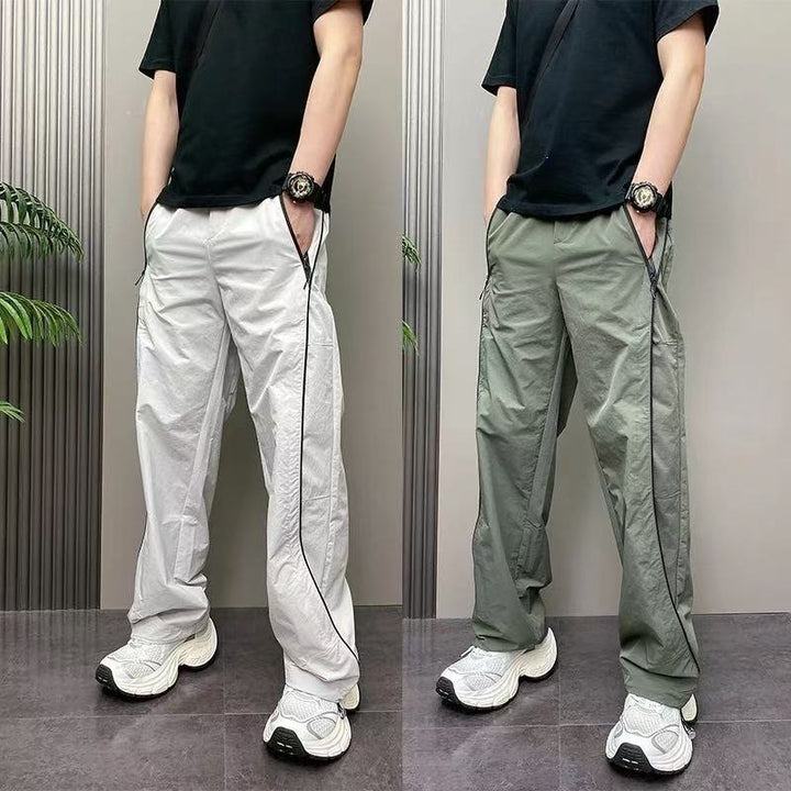 Men's sporty leisure pants with zipper and side pockets Mune Fashion