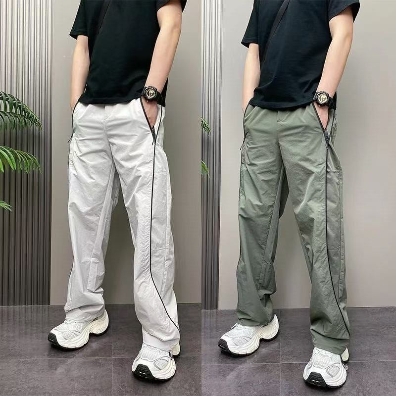 Men's sporty leisure pants with zipper and side pockets Mune Fashion