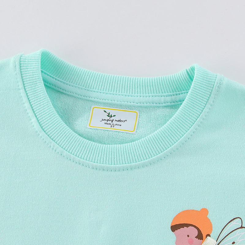 Girls sweatshirt with enchanting fairy and flower motif Mune Fashion