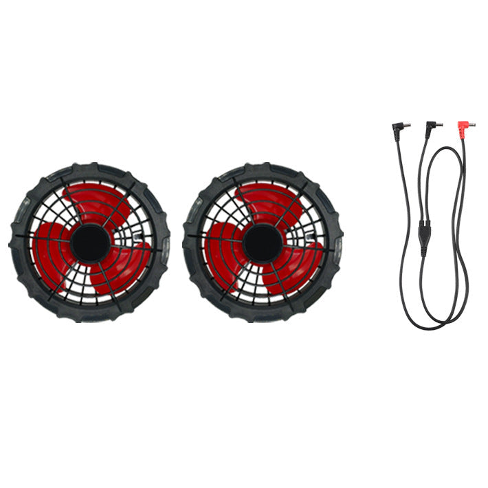 Unisex nan twelve-volt replacement fan double set with Y connection cable for cooling jacket Mune Fashion