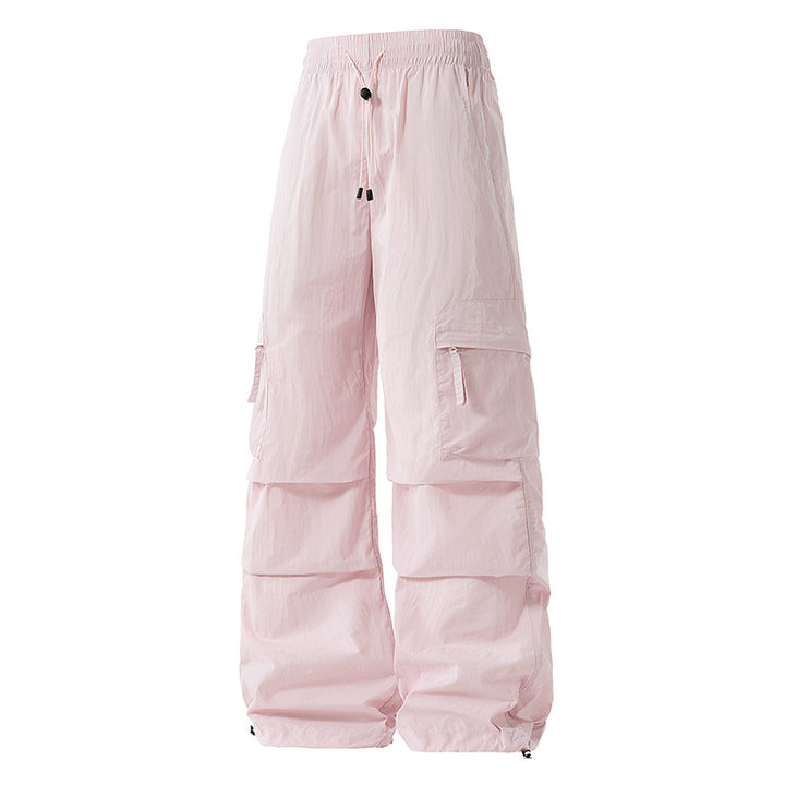 Women's cargo pants with elastic waistband