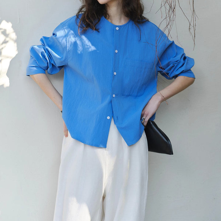 Women's Comfortable and Casual Blouse with Button Detail Mune Fashion