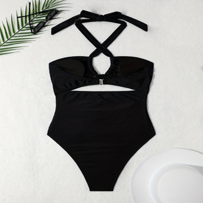 Women's One-Piece Swimsuit with Refined Cut-Out Details Mune Fashion