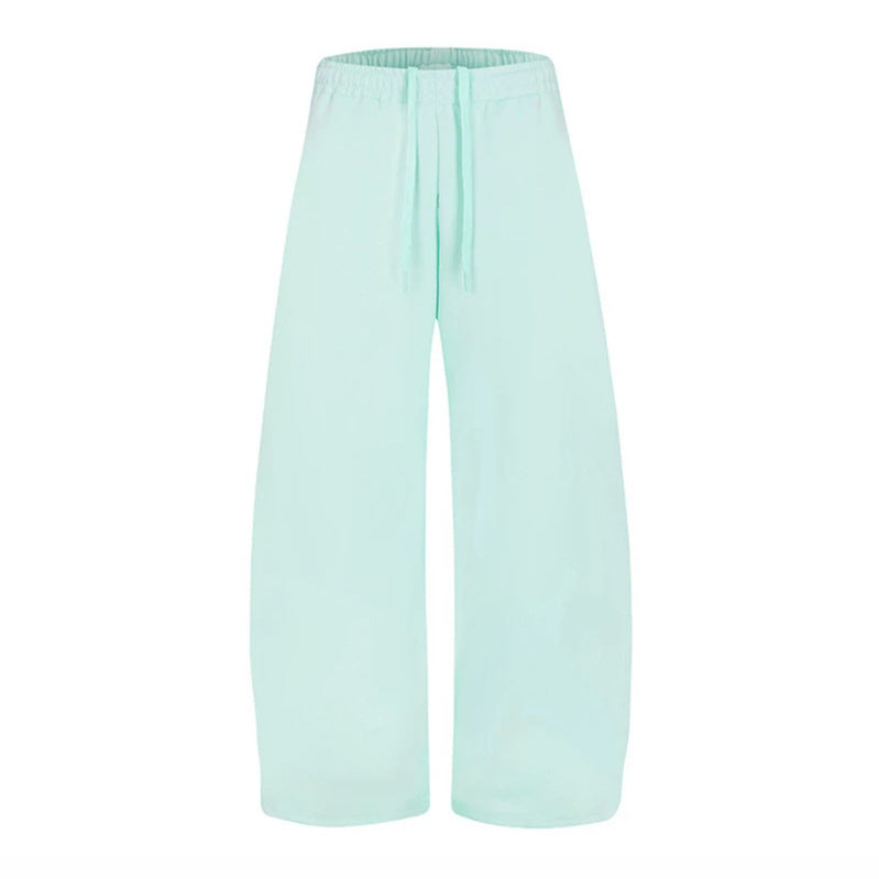 Women's Loose High-Waist Loungewear Pants with Drawstring and Wide Leg Mune Fashion