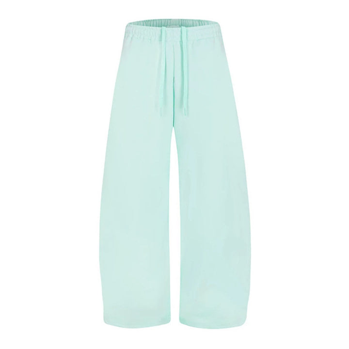 Women's Loose High-Waist Loungewear Pants with Drawstring and Wide Leg Mune Fashion