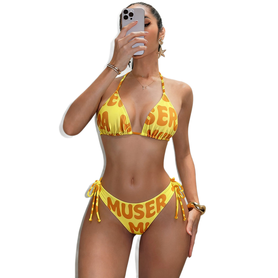 Women's Triangle Bikini with Side Ruching Mune Fashion