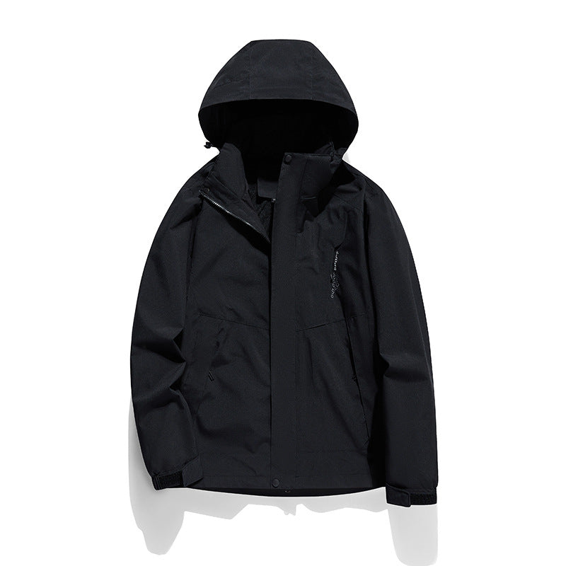 Women's two-layer softshell outdoor jacket with removable fleece inner layer and hood Mune Fashion