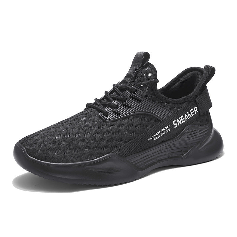 Unisex nan breathable knit sports shoe with honeycomb structure, sock-like shaft and cushioned lightweight foam midsole Mune Fashion