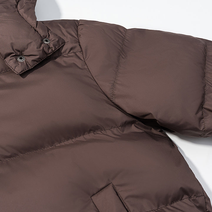 Women's Padded Down-Look Quilted Jacket with Removable Hood Mune Fashion