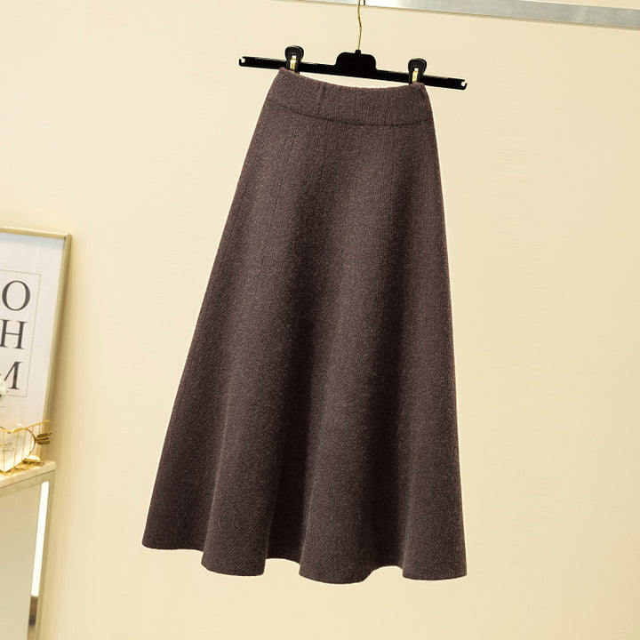 Ladies Elegant, Flowing Midi Skirt Mune Fashion