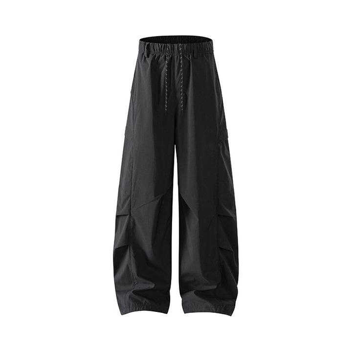 Men's Tech Cargo Pants made of wind and water-repellent nylon with elastic waistband & multifunctional pockets Mune Fashion