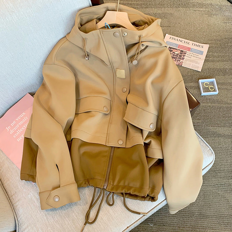 Women's Modern Transitional Jacket with High Collar Mune Fashion