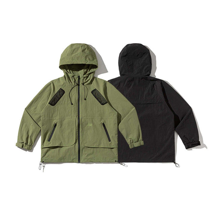 Unisex Technical Parka with Hood, Mesh Ventilation and Adjustable Hem Mune Fashion