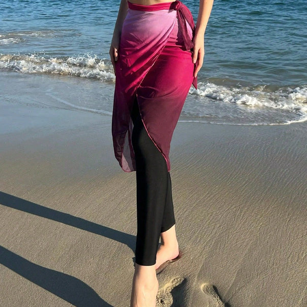 Women’s Wrap Skirt with Sporty Leggings Mune Fashion