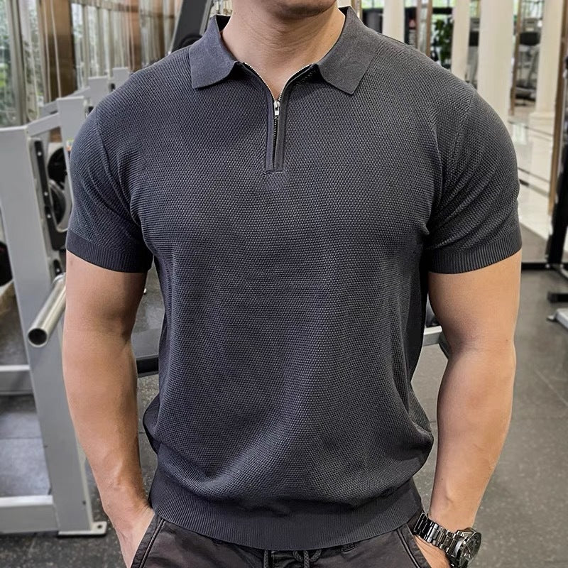 Men's Structured Short Sleeve Polo Shirt Mune Fashion