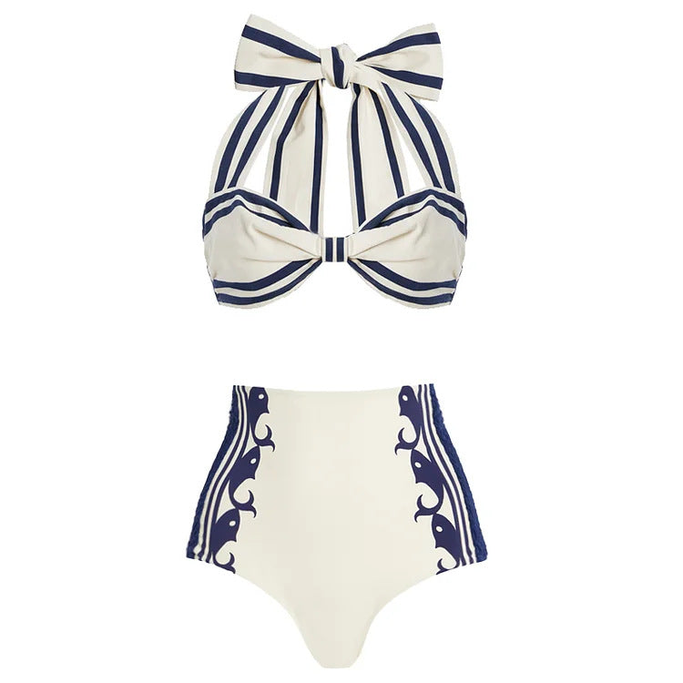 Women’s One-Piece Swimsuit with Playful Bow Design Mune Fashion
