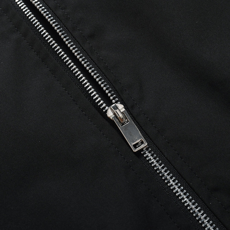 Men's lightweight nylon bomber jacket in aviator utility style with arm pocket and ribbed cuffs Mune Fashion