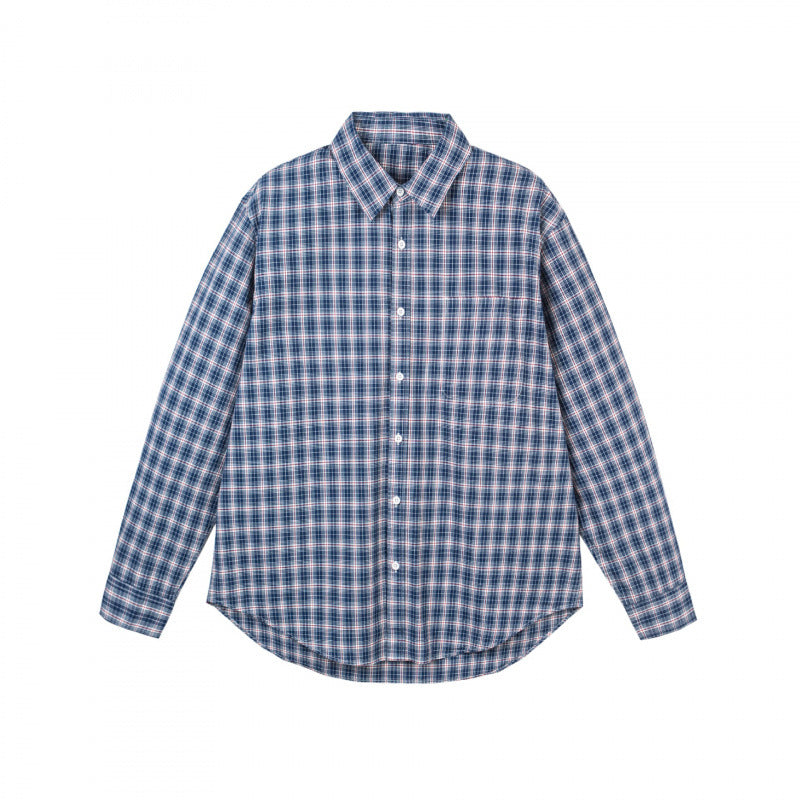 Men's Checked Oversized Shirt in Relaxed Fit with Chest Pocket Mune Fashion