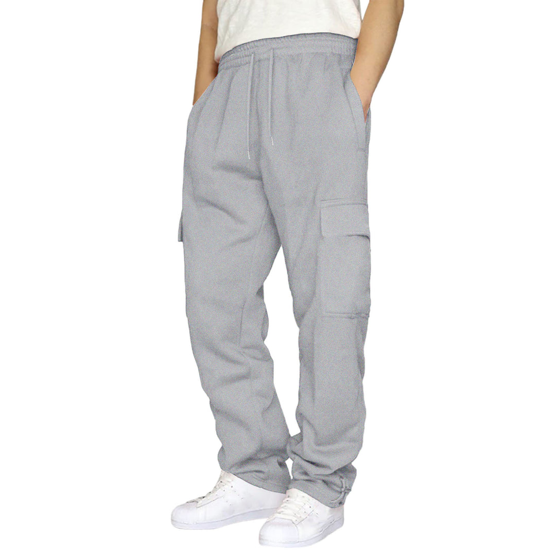 Men's nan cargo jogging pants with elastic waistband, drawstring and adjustable hem Mune Fashion
