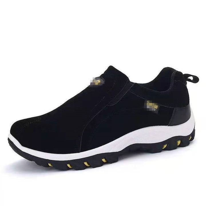 Damen Slip-On Sneaker aus Veloursimitat mit elastischen Seiteneinsätzen und profilierter Gummilaufsohle Mune Fashion