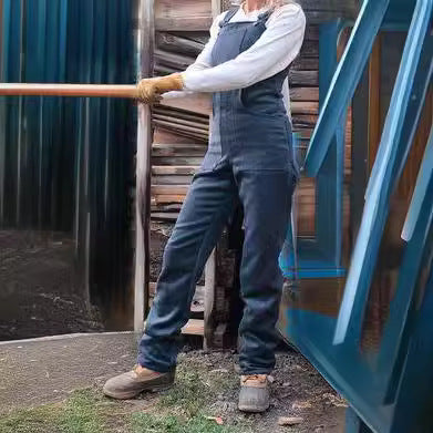 Ladies Robust Workwear Dungarees made of Canvas with adjustable straps and straight leg Mune Fashion