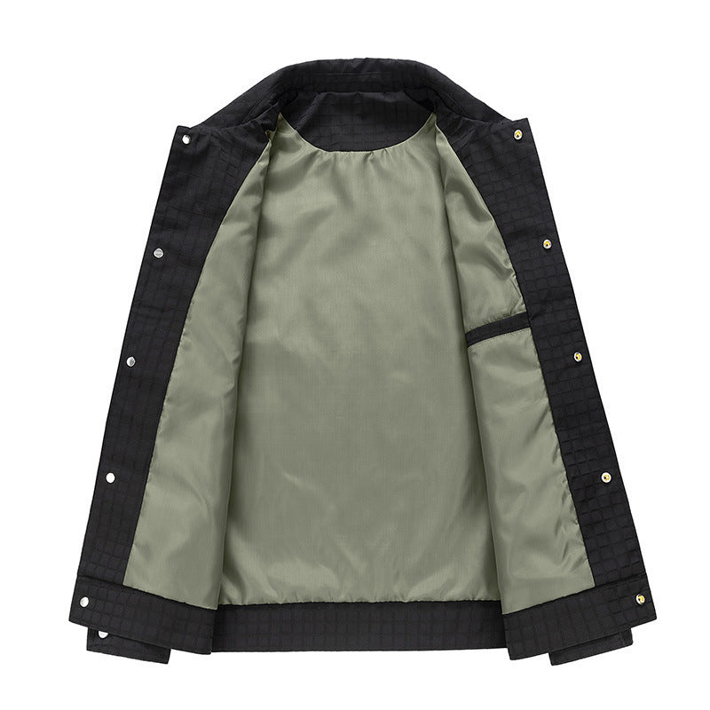Men's Practical Transition Jacket with Quilted Pattern Mune Fashion
