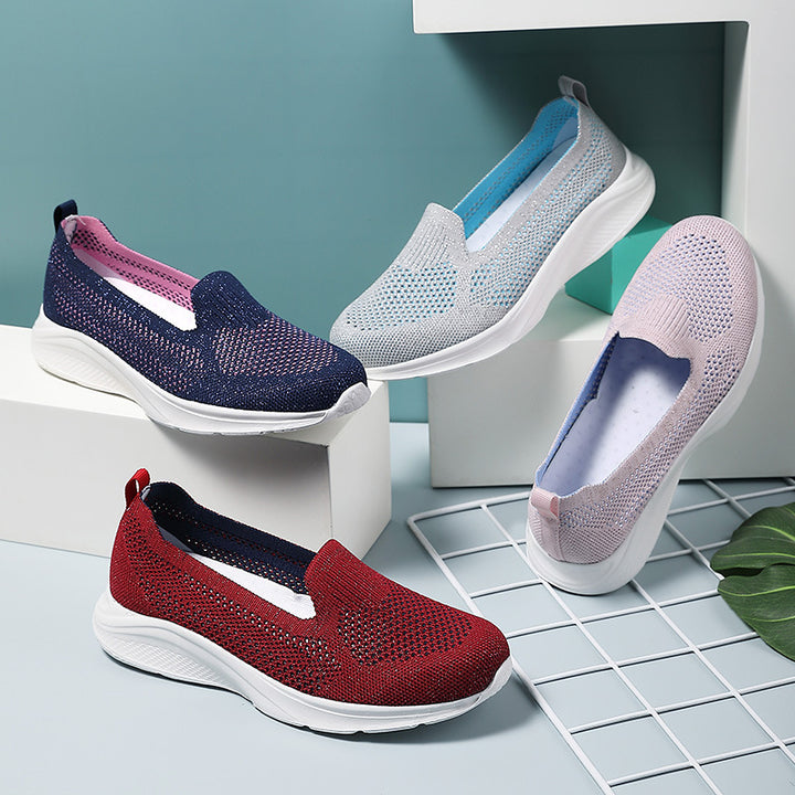 Women's seamless sock sneaker with memory foam insole and flexible lightweight sole Mune Fashion