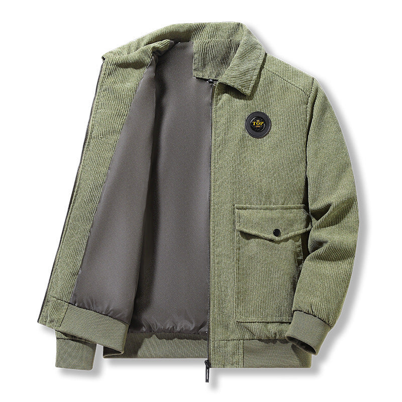 Men's fashionable cord jacket with practical pockets Mune Fashion