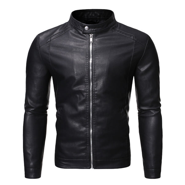 Men's Elegant Leather Jacket Mune Fashion 1788417815