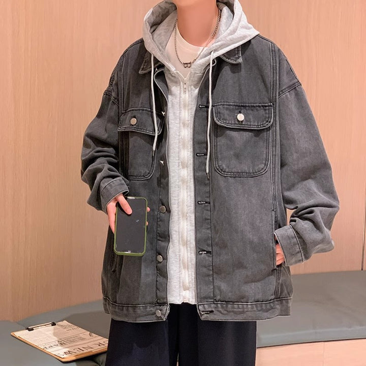 Men's Casual Denim Jacket with Practical Pockets Mune Fashion