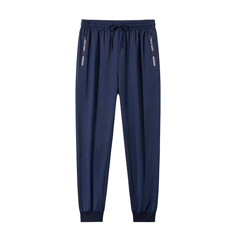 Men's sporty functional training pants with elastic drawstring, zip pockets & tapered leg Mune Fashion