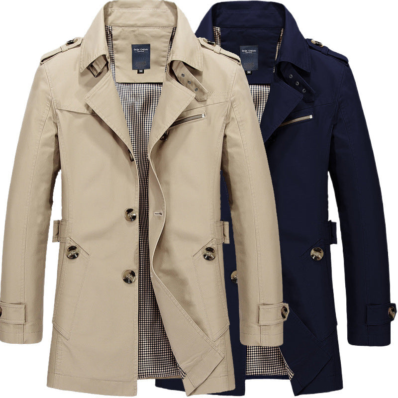 Women Elegant Trench Coat Mune Fashion