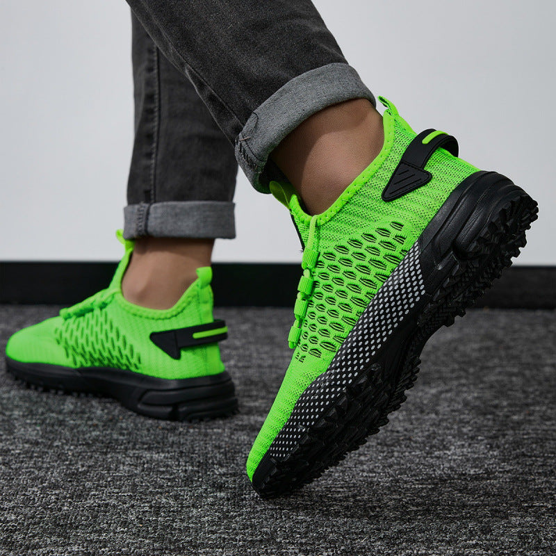 Men's Knit Sneaker Socks for Training and Trail with Durable Tread Sole Mune Fashion