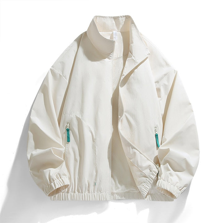 Women Lightweight Outdoor Jacket with High Collar Mune Fashion