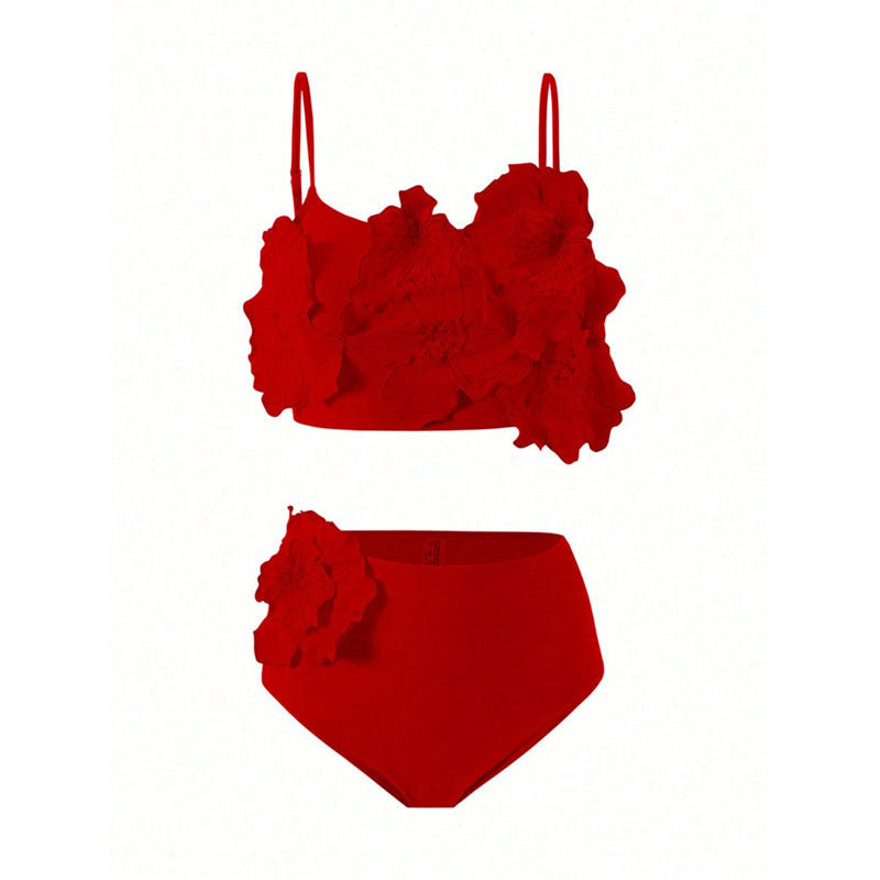 Women's bikini set with floral appliqués Mune Fashion