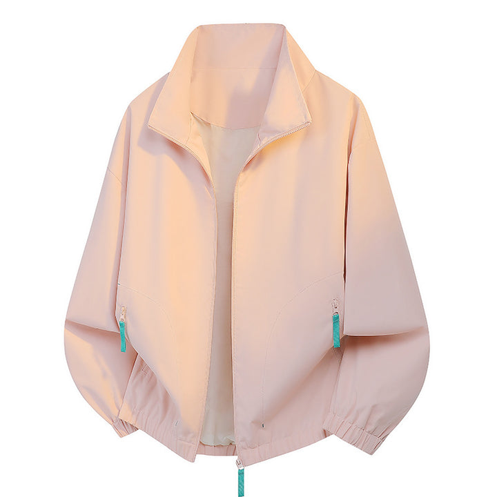 Men's urban zip blouson with stand-up collar, contrasting zipper pulls, and elastic hem Mune Fashion