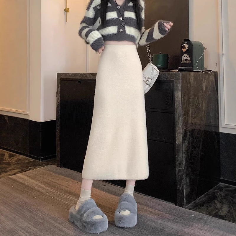 Women's Elegant Maxi Skirt with High Waist Mune Fashion