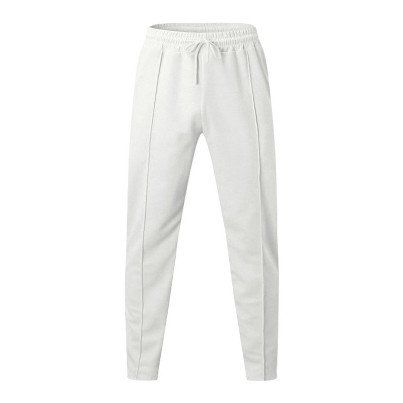 Men's Relaxed-Fit Casual Pants with Pleat, Drawstring and Side Pockets Mune Fashion