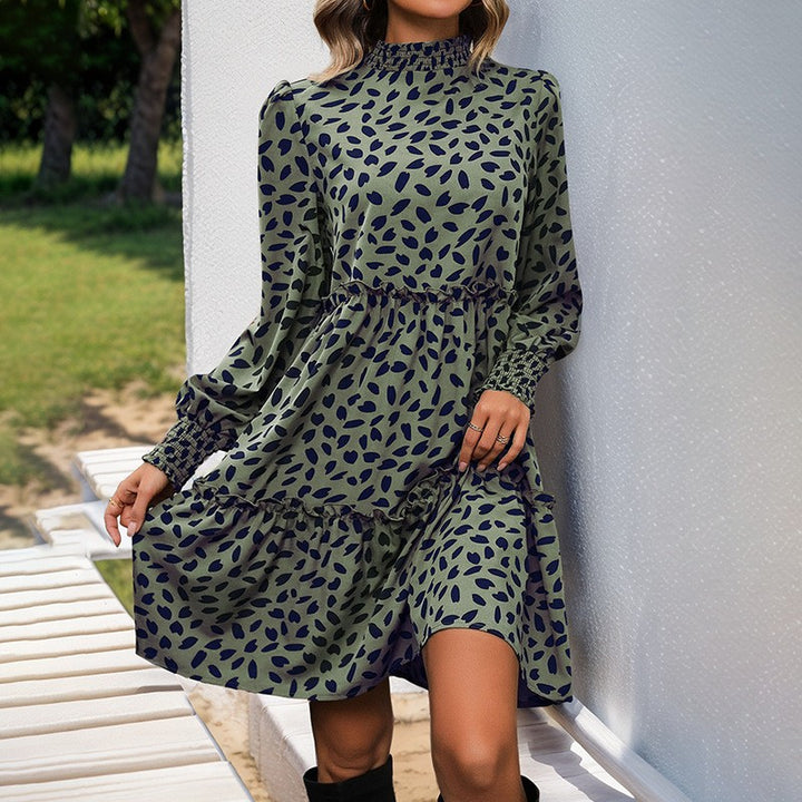 Women Flowing Dress with Ruffle Details Mune Fashion